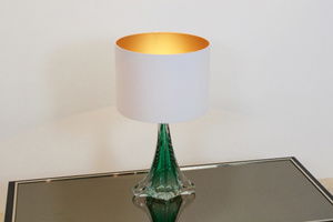 Lámpara de mesa Boussu de cristal translúcido hecha a mano