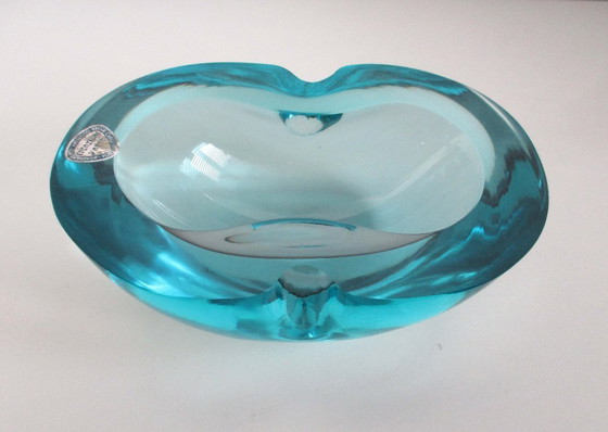 Image 1 of Creazioni d'arte, glazen asbak, toegeschreven aan Flavio Poli