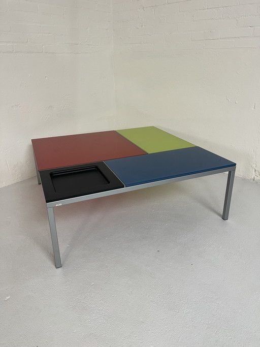 Tableau Mondrian Ciacci vintage en Italie vers 1980. – salontafels, Glass, Metal (photo 2 of 15)