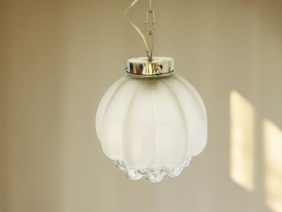 Image 1 of Grote mid century bubbelglas hanglamp voor woonkamer, jaren 1960