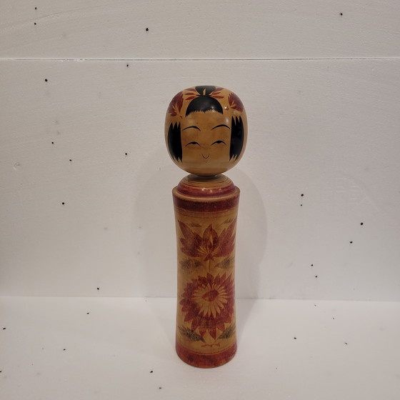 Image 1 of Traditionelle Kokeshi-Puppe, polychromes Holz, 40er Jahre – Japan