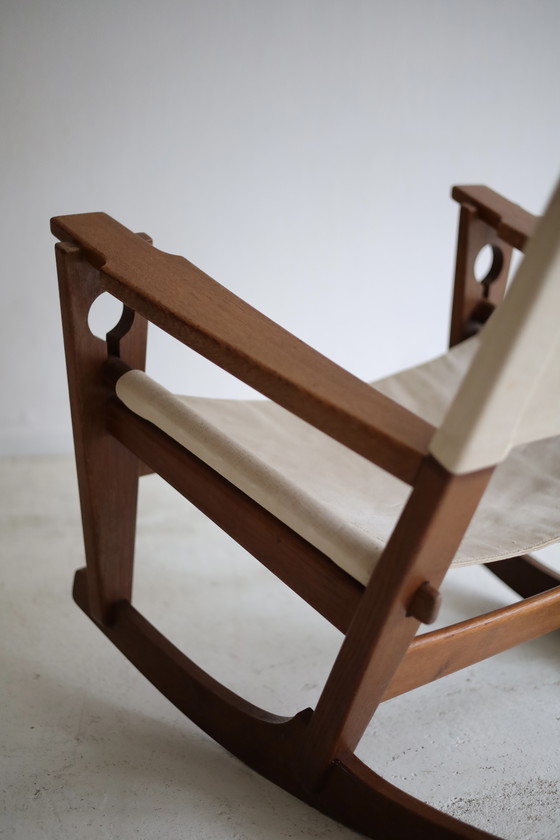 Image 1 of Fauteuil à bascule à trou de serrure GE-673, Hans J. Wegner