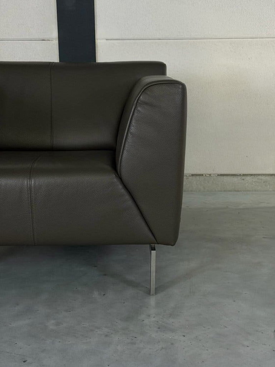 Poltrona Rolf Benz Linea - pelle marrone tortora – Poltrone, polished steel (photo 2 of 9)