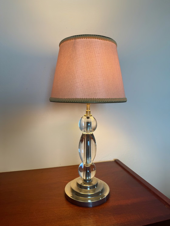 Image 1 of Lampe Dlg Adnet Kristall 50er Jahre