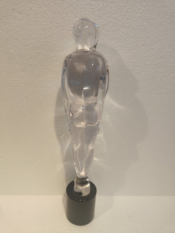 Image 1 of Renato Anatra eine hohe Glasskulptur: Zwei Liebende, Vetri Artistici, Murano, 1980