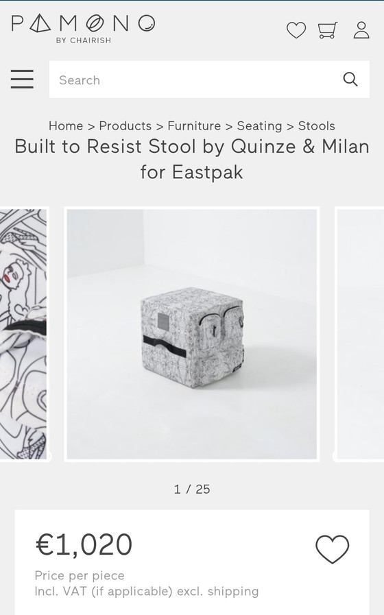 Image 1 of Design Quinze & Milan # Canapé et tabouret Eastpak
