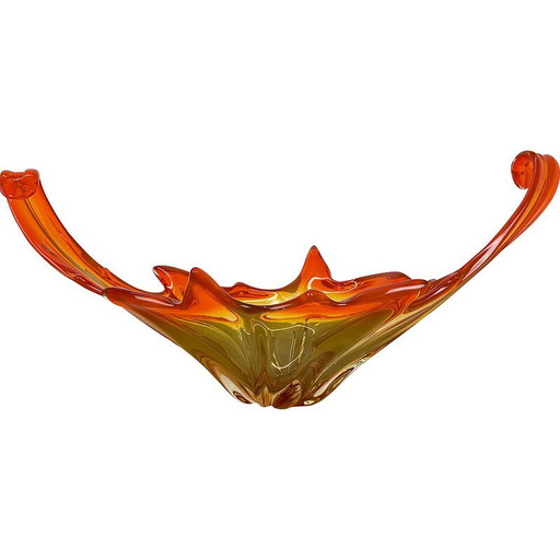 Centre de table vintage en verre de Murano, Italie, années 1970