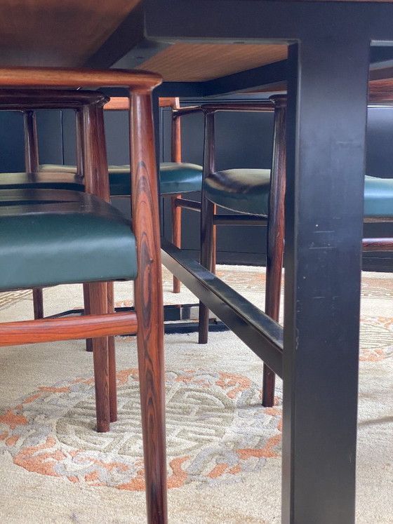 Image 1 of Danish Vintage design dining table + 6 chairs