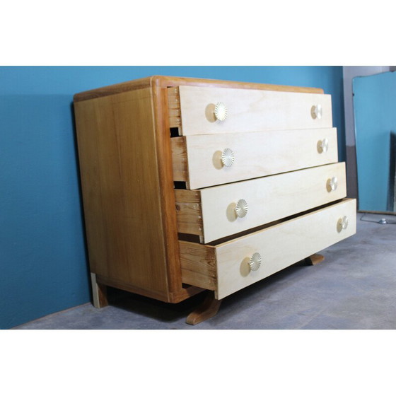 Image 1 of Vintage wooden chest of drawers, Italy 1950