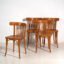 Lot de quatre Chaises de salle à manger antiques en bois courbé LIGNA – Tchécoslovaquie, circa 1960 #6 (photo 10 of 40)