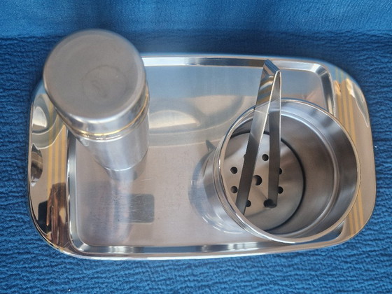 Image 1 of Set cocktail in acciaio e vassoio Piazza-EffePi 