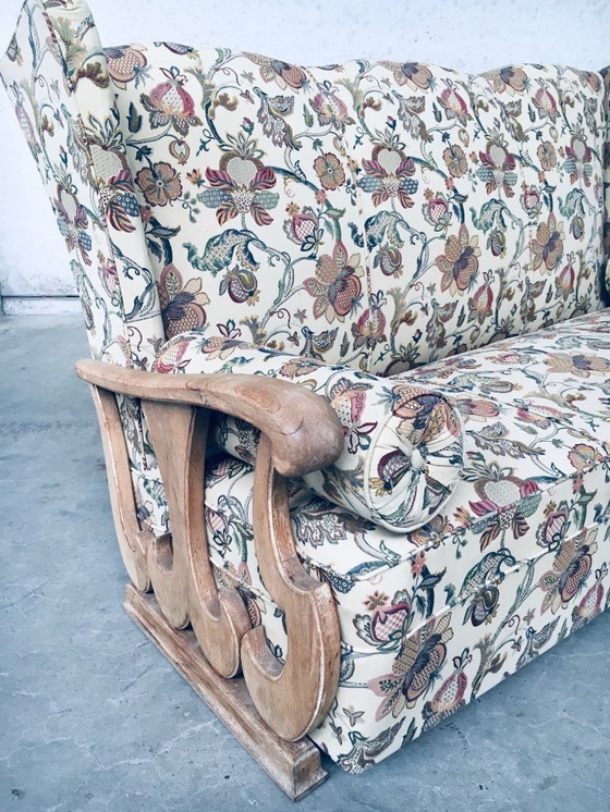 Image 1 of Dreisitzer-Sofa mit hoher Ohrenlehne im Stil der frühen 1900er Jahre