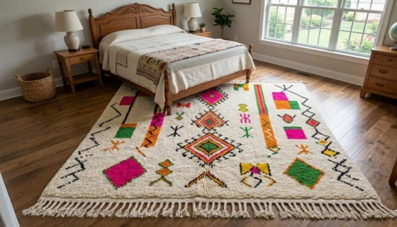 Grand tapis de salon en laine 350cmx300cm – Cotton (photo 6 of 6)