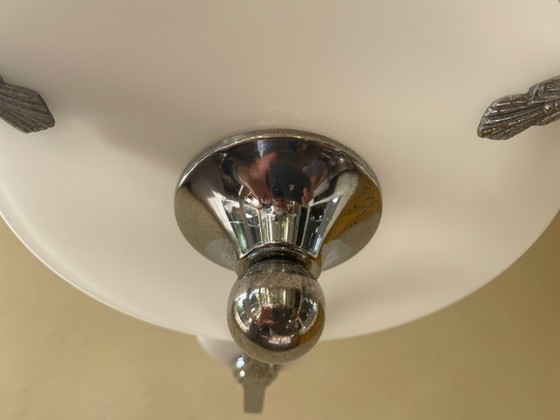 Image 1 of Hängelampe Deckenlampe Lampe Art Deco 1930 Französisch