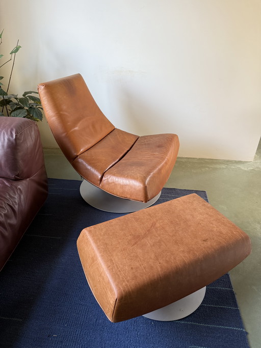 Poltrona Montis Oliver con poggiapiedi