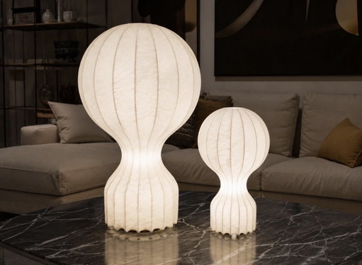 Flos Gatto Grande Cocoon Lamp by Achille Castiglioni, New with Box – tafellampen, Metal