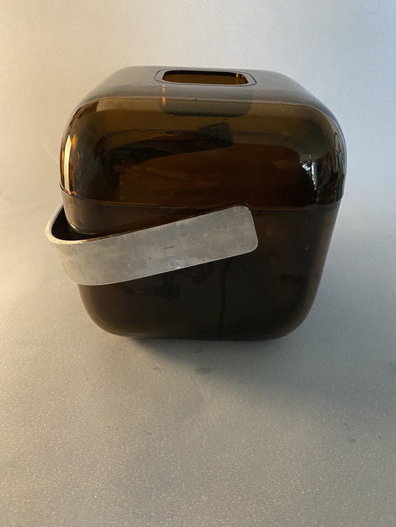 Image 1 of Vintage Guzzini Italian Ice Bucket 1970s designed by Ambrogio Pozzi.