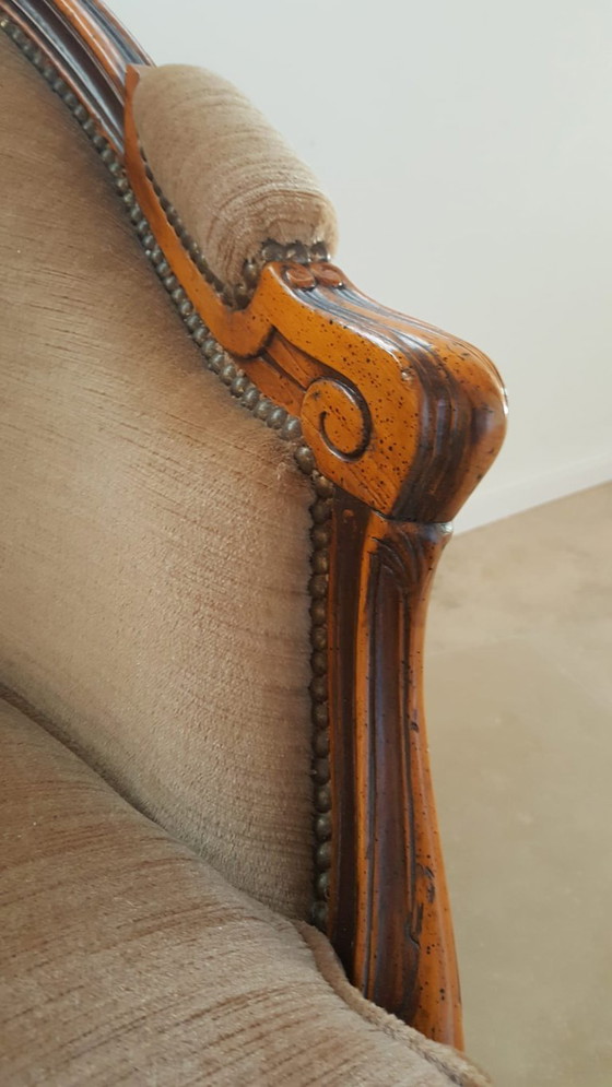 Image 1 of Divano Luigi XV 3 posti + 2 poltrone