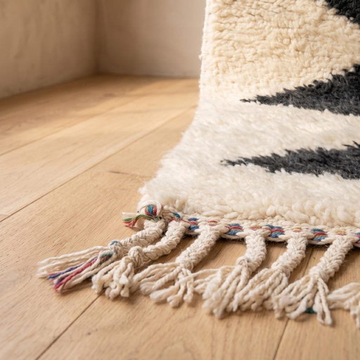 Azilal Handgefertigter Wollteppich 100/250 cm – vloerkleden en tapijten, Wool (photo 2 of 7)
