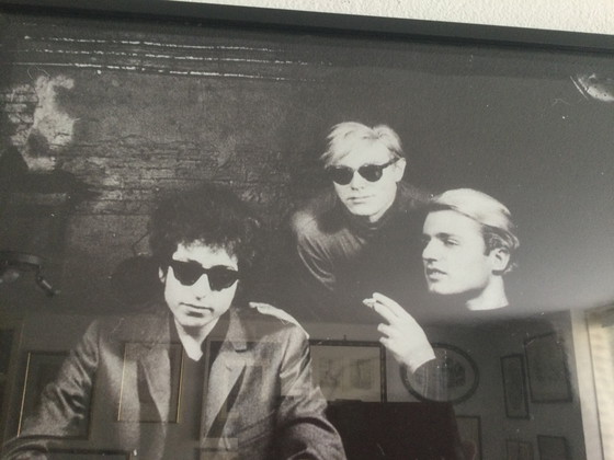 Image 1 of Nat Finkelstein photo Warhol, Dylan