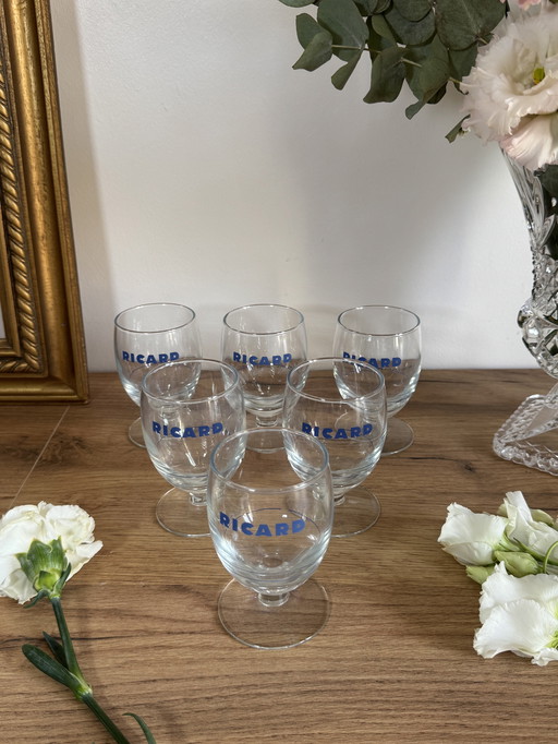 Juego de 6 vasos Ricard