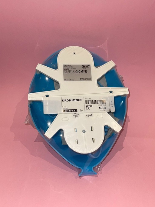 NIEUWE DRÖMMINGE Vintage IKEA Hemelsblauwe Bolvormige Wandlamp - Decoratieve Vorm