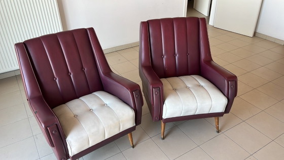 Image 1 of 2X vintage fauteuils 60 jaren 