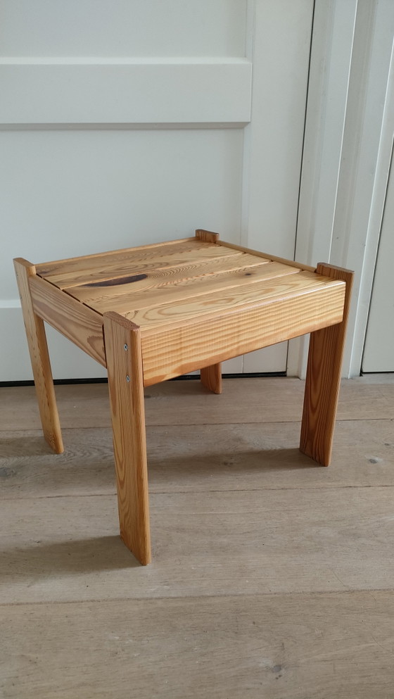 Image 1 of Vintage side table Karin Mobring IKEA small table stool 70s