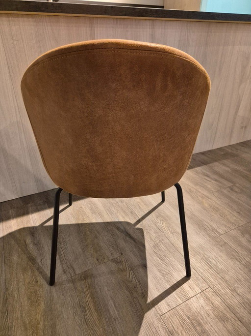 4x Bello microleder Bull camel – Pronto Wonen, eetkamerstoelen (photo 2 of 3)