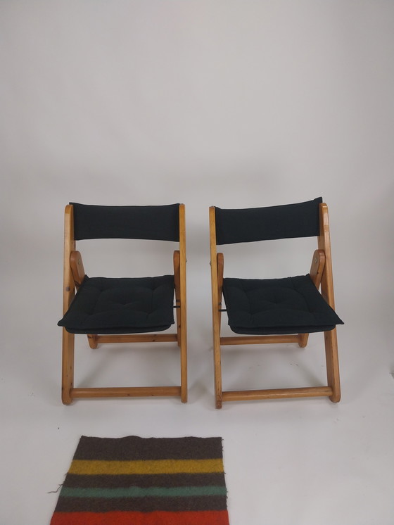 Image 1 of Set di 6 sedie pieghevoli Ikea kontiki vintage anni '70