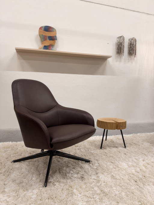 Leolux Lanah Fauteuil pivotant Noli cuir