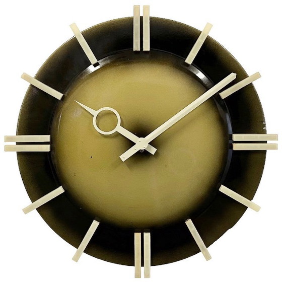 Image 1 of Industrial Office Wall Clock from Pragotron, 1970s