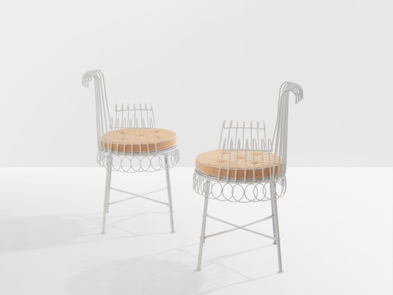 Image 1 of Mathieu Mategot Paar Stühle aus Cap d'Ail 1950er Jahre