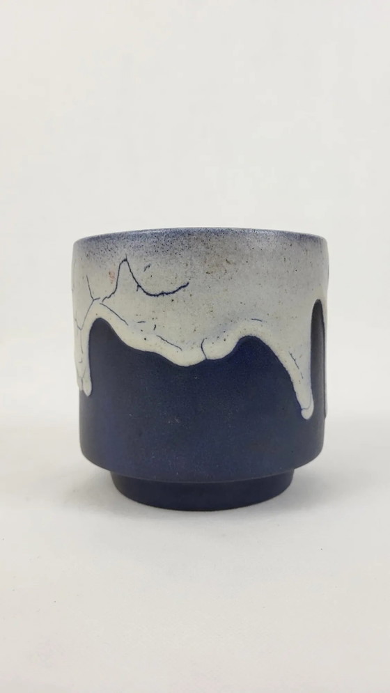 Cache pot sandstone Léon Pointu / Puisaye – Plant pot, Porcelain, Vintage (photo 4 of 7)