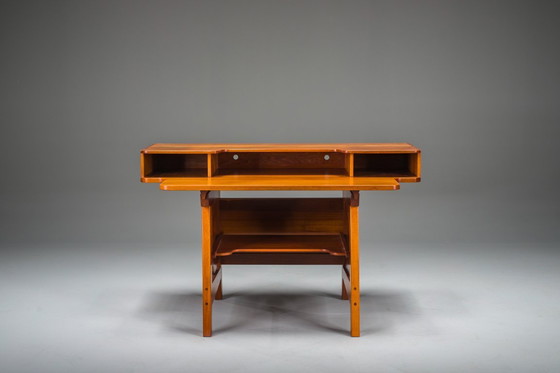 Image 1 of Mid-Century Modern Teak Schreibtisch, 1980er Jahre