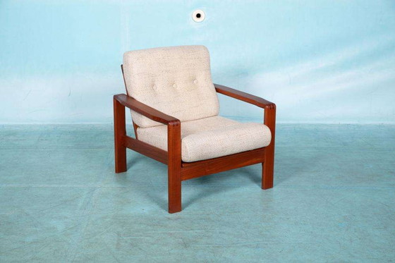 Image 1 of Midcentury armchair teak Danish design Japandi lounge chair