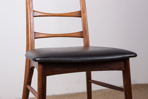 Série de 4 chaise Danoises en Palissandre modèle Liz par Niels Kofoed pour Koefoeds Hornslet 1960.
