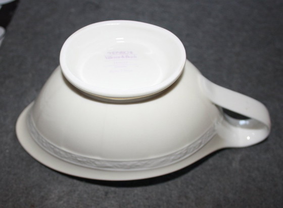 Image 1 of Villeroy & Boch Ivoire – Élégante saucière / plat de service – Neuf et jamais utilisé