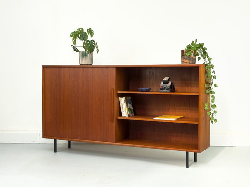 Teak Cabinet with One Sliding Door from WK Möbel, 1960s