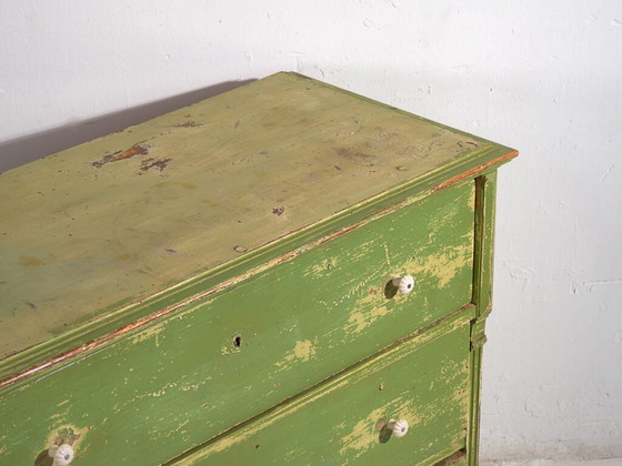 Antique green chest of drawers (c.1920) #12 (photo 11 of 40)