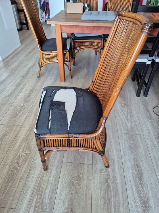 Image 1 of Vintage Bamboe Dining Chairs