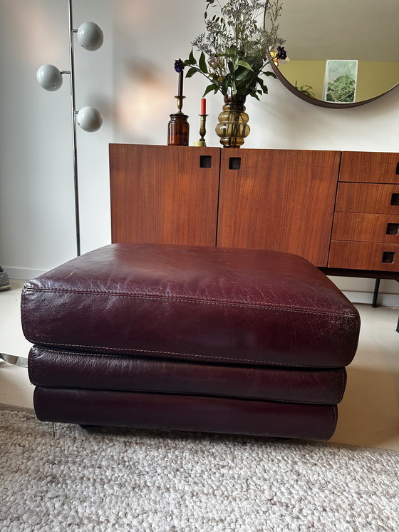 Image 1 of Pouf en cuir de Roche Bobois