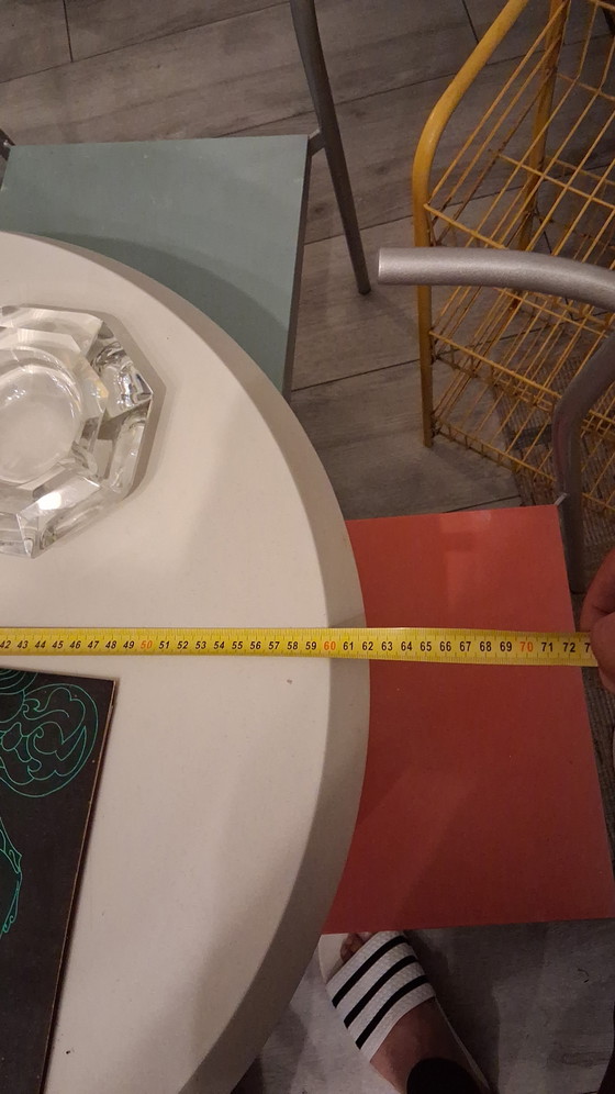 Image 1 of Design set Philippe Starck tafel,krukje en 3 stoelen