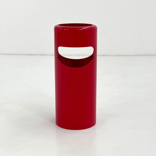 Red Birillo 1200 Umbrella Stand by Giottono Stoppino for Rexite, 1980s