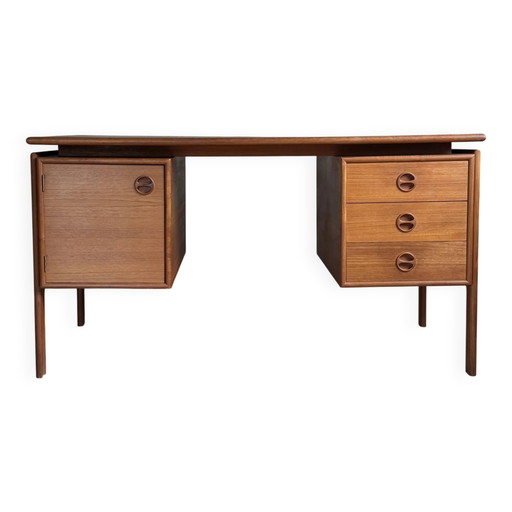 Scrivania vintage scandinava in teak, Danimarca – bureau, Scandinavian