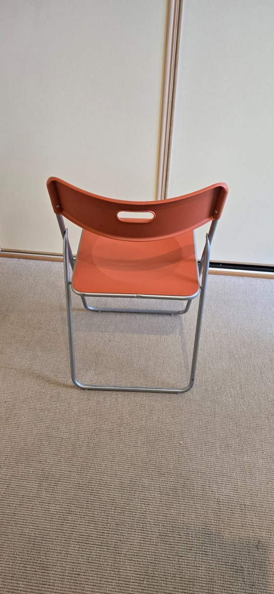 Image 1 of Sedie pieghevoli Ikea Design di Niels Gammelgaard Arancione