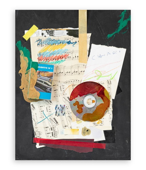 GIUSEPPE CHIARI (Fluxus). Music Through Time, 2005. Mixed media, 45x35x3 cm