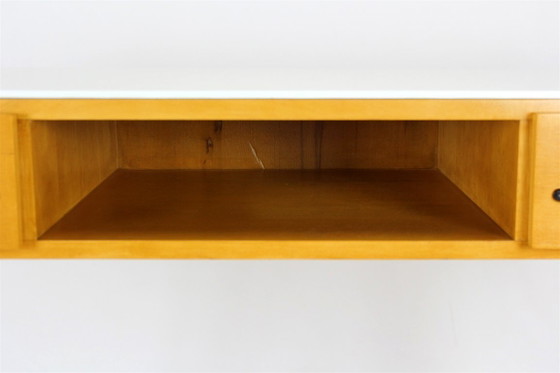 Gerestaureerd schrijfbureau in mid-century modern stijl van Up Zavody, jaren 60. – Glass (photo 5 of 20)