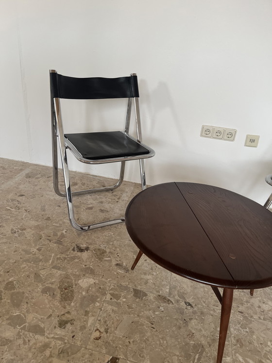 Image 1 of Originele Arrben Tamara klapstoelen met zwart leer