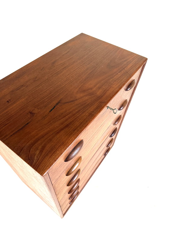Image 1 of Vintage Danish Teak Chest of Drawers, Kai Kristiansen ‘60